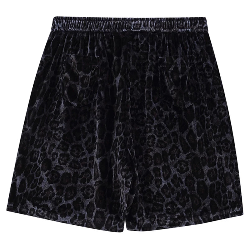 LEOPARD PRINT SHORT-SLEEVED LOOSE SHIRT MNW2102