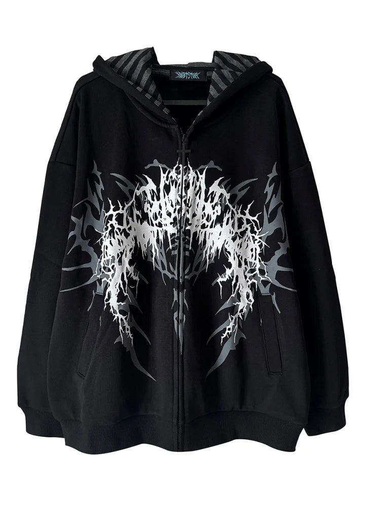 BLACKMARKED ZIP HOODIE MNW2020