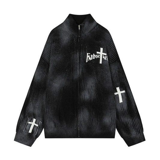 DIVINE SCAR ZIP KNIT MNW2039