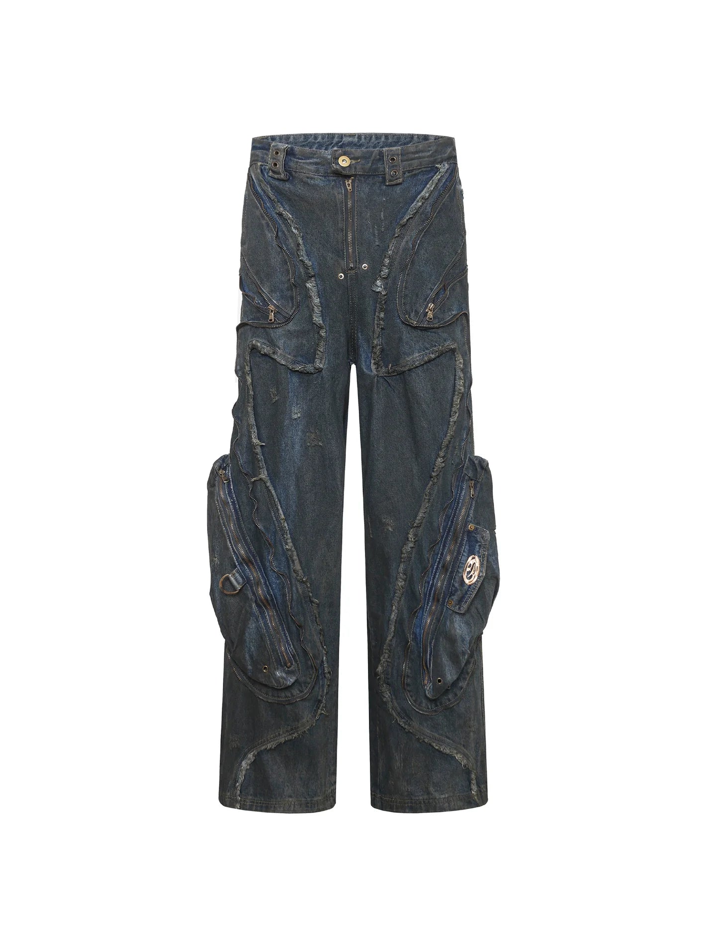 PATCHWORK CARGO DENIM PANTS MNW1973