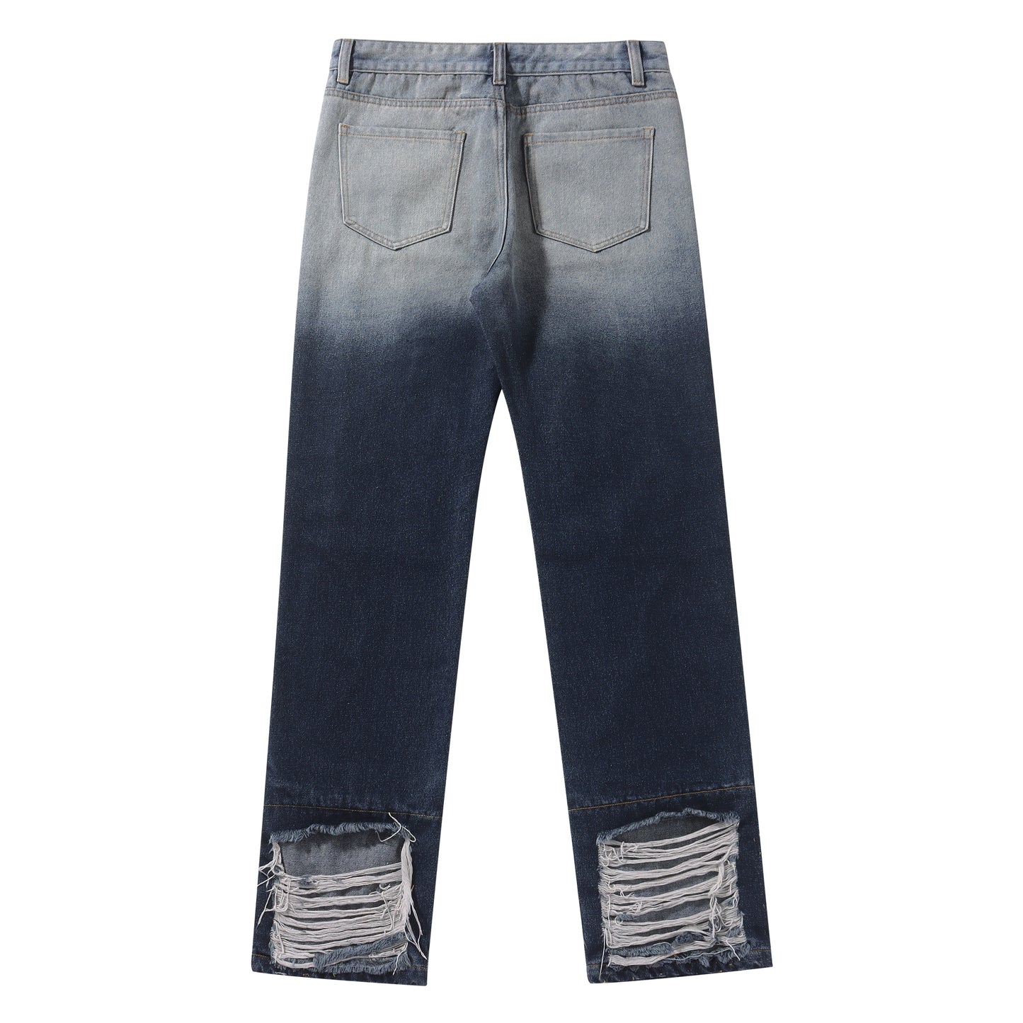 HARD DAMAGE PATCHED DENIM PANTS M064