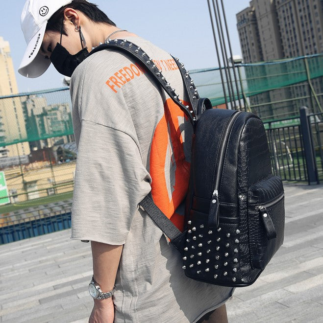 Studded bookbag clearance